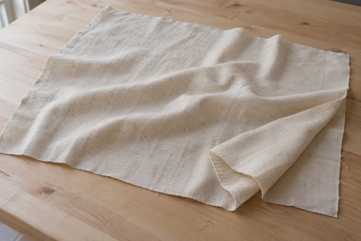 ภาพประกอบวัสดุ Cotton Greige (ผ้าดิบ) ที่ใช้ผลิตกระเป๋า