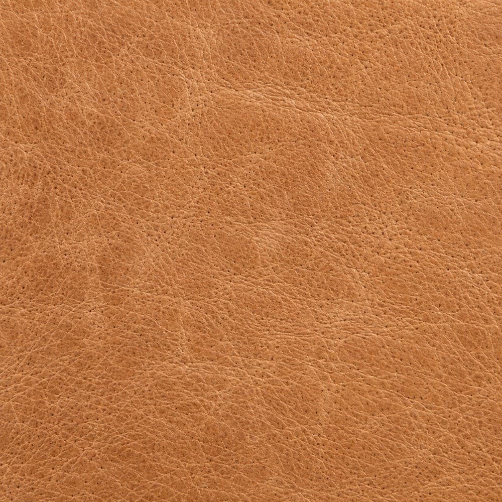 ภาพประกอบวัสดุ Genuine Leather (หนังแท้) ที่ใช้ผลิตกระเป๋า ขยายให้เห็นโครงสร้างผิววัสดุ
