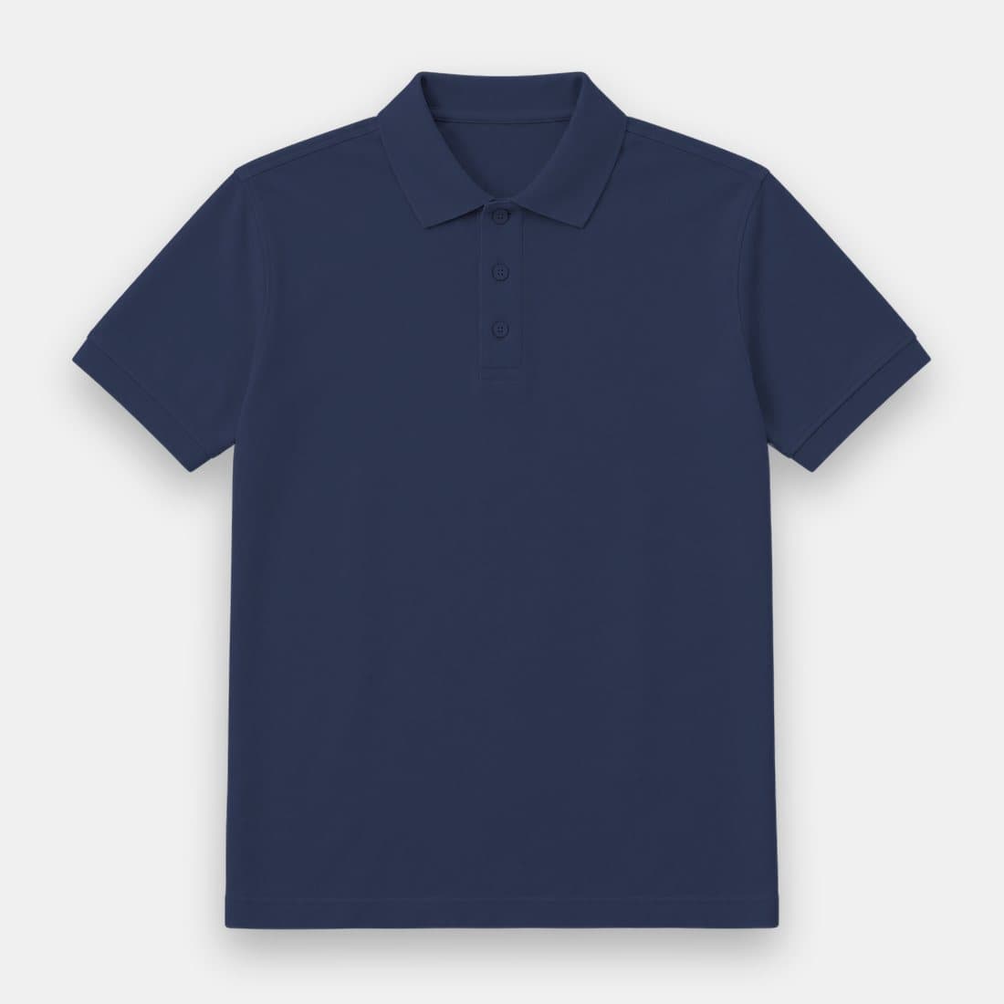 เสื้อโปโลสีกรมท่า ปกโปโล · ปกสีพื้น