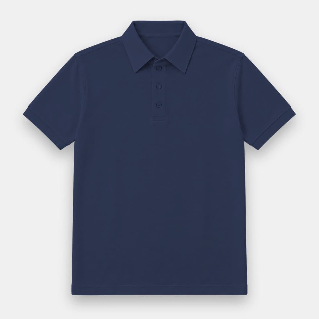 เสื้อโปโลสีกรมท่า ปกฐานเชิ้ต