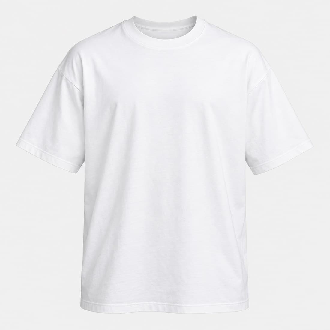 เสื้อยืด คอกลม · ขาว ด้านหน้า