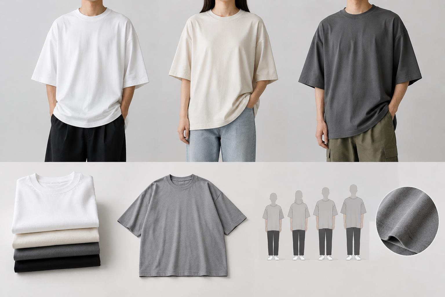 เสื้อโอเวอร์ไซส์ ขนาดที่แบรนด์ดังใช้ เทียบก่อนผลิต