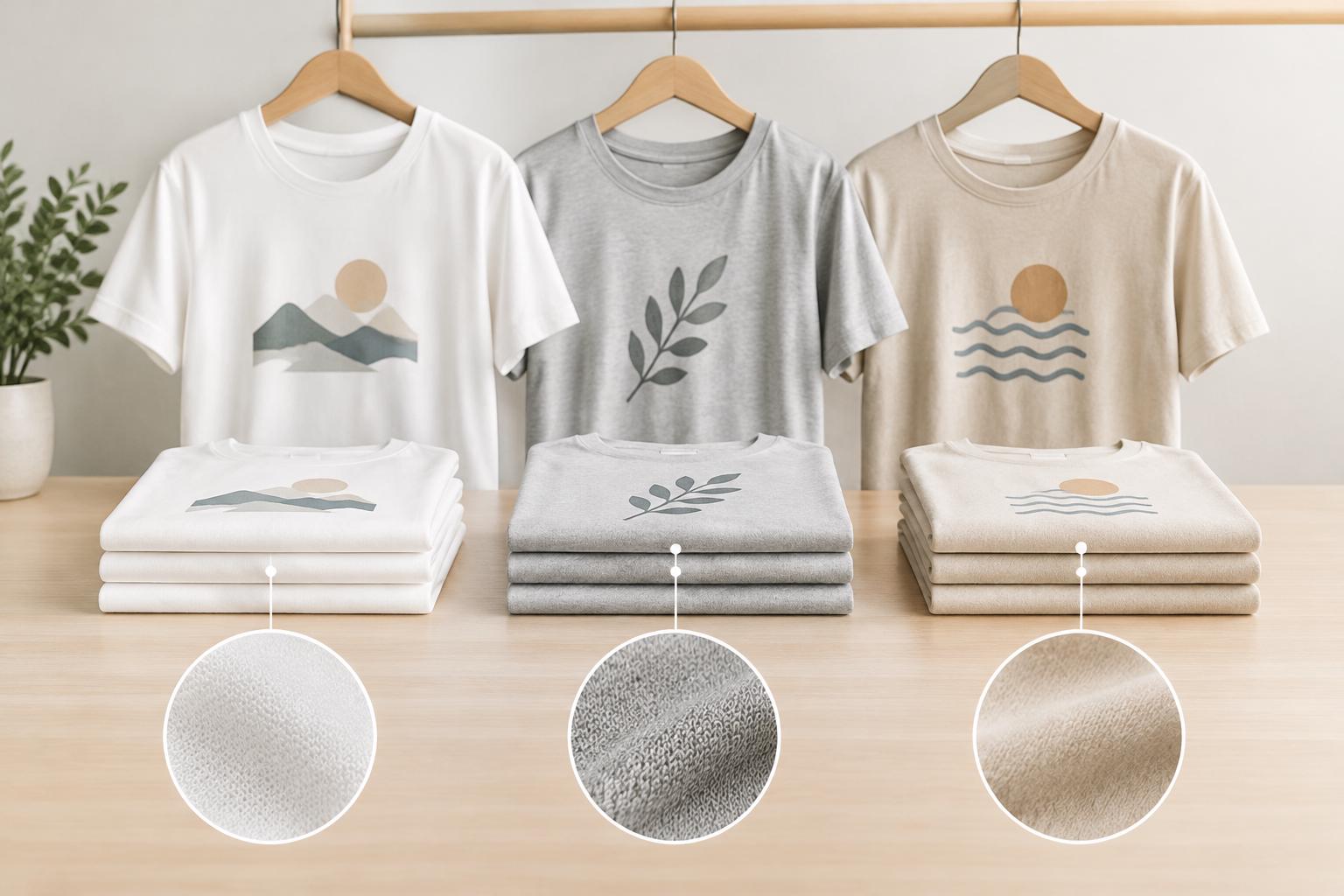 รับผลิตเสื้อยืด พร้อมสกรีน เลือกจาก 3 เนื้อผ้ายอดนิยม-1
